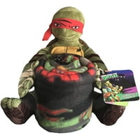 Nickelodeon Teenage Mutant Ninja teknősök 16 'Raph Awesome' Hugger karakter alakú párna és 40 50 gyapjú dobás, darab
