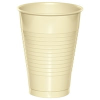 Elefántcsont Oz műanyag csészék a vendégek számára
