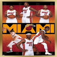 Miami Heat - Team fali poszter, 14.725 22.375