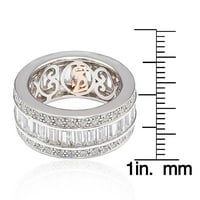 Ezüst ezüstbarna köbös cirkóniumi mikro burkolatgyűrű