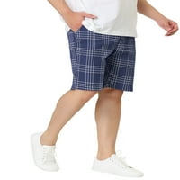 Egyedi olcsó férfi nyári kockás rövidnadrág rendszeres illeszkedés chino rövid nadrág