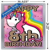 Ellie Ripberger egyszarvú-Boldog 8. születésnapot fali poszter, 14.725 22.375