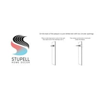 Stupell Industries Absztrakt Kék erdei útfák Tájfestés Keret nélküli művészeti nyomtatási fal művészet