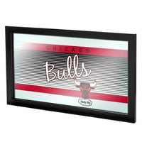 Védjegy Gameroom Chicago Bulls keményfa klasszikusok NBA keretes logó tükör