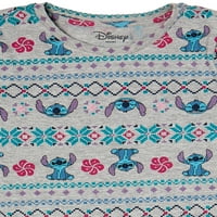 Lilo & Stitch Girls hosszú ujjú grafikus és szilárd pólók, 3-csomag, méretek 4- & Plus