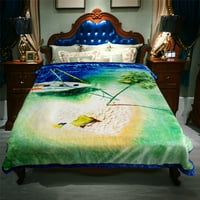 King méretű puha plüss nehéz vastag gyapjú takaró téli rétegre nyomtatott ágy Mink takaró 85 93