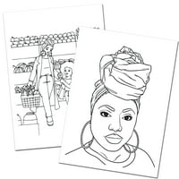 Headwrap Queens Coloring Book, Marci Toliver, oldalak