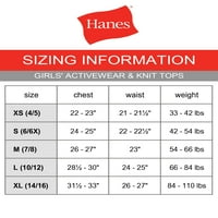 Hanes Girls Comfortsoft Ecosmart gyapjú kocogó pulóverek, 2-csomag, méret 4-16