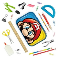 Nintendo Super Mario Többszínű tolltartó cipzárral, kemény tok, 8.75 5.25