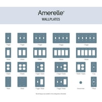 Amerelle 84R4AC Steps Wallplate, Rocker GFCI, öntött fém, antik réz, 1 csomag