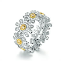 Peermont peermont 18 k fehér aranyozott virágos napraforgó gyűrű